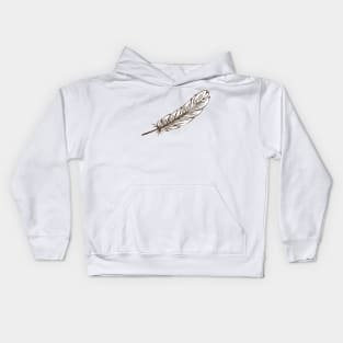 White Bird Feathers Kids Hoodie